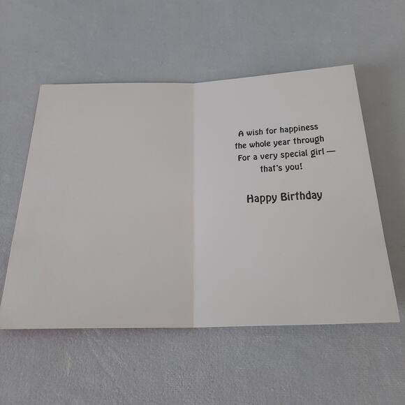 5 For $20.00 Tender Thoughts Girl's Happy Birthday Greeting Cards - Picture 3 of 4